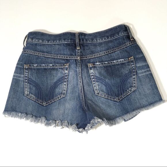 HOLLISTER DISTRESSED HIGH RISE SHORT SHORT 5/27 - Picture 9 of 12